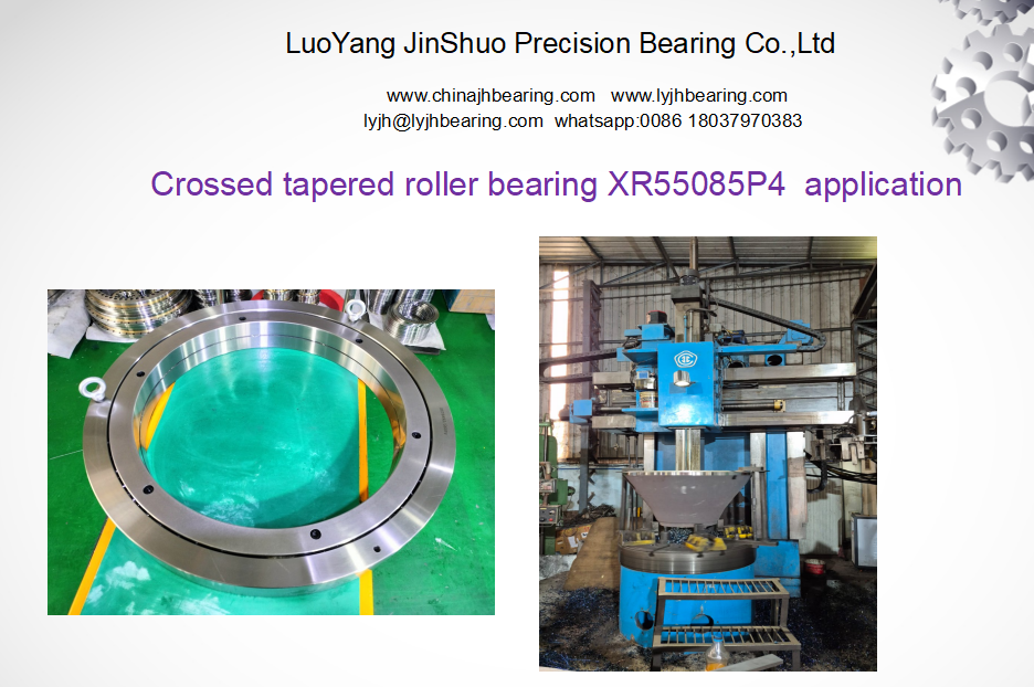 Crossed tapered roller bearing XR55085P4 for vertical turning grinding machines